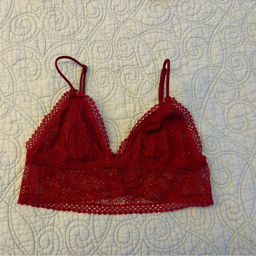 Victoria's Secret Red Lace Bralette